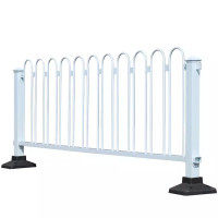 迅迈 京式护栏0.6*3m 1个底座+1根立柱+1片护栏 市政护栏道路交通隔离围栏公路人行道栅栏防撞栏杆城市安全隔离带
