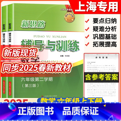 六年级上下册 六年级 [正版]新版 新思路辅导与训练 数学 六年级第一二学期/6年级上下册 第三版上海科学技术新思路