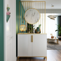 轻奢风客厅隔断柜入户玄关柜屏风鞋柜一体简约现代厅间厅柜酒柜