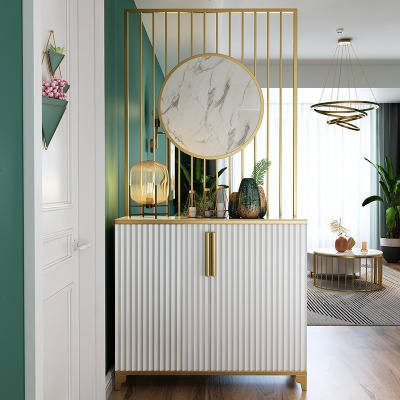 轻奢风客厅隔断柜入户玄关柜屏风鞋柜一体简约现代厅间厅柜酒柜