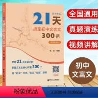 语文 初中通用 [正版]名师课堂 21天搞定初中文言文300词 赠讲解视频 初中语文知识点课内课外文言文阅读资料 实词虚