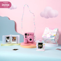 富士instax立拍立得一次成像相机miniSE(粉色)+配件包
