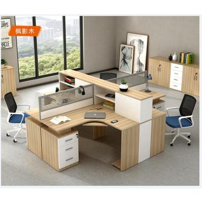 三能 办公家具职员办公桌4/6人员工位桌办公卡座屏风隔断组合简约办公家具