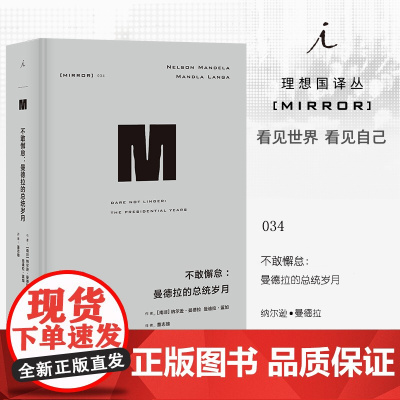 译丛034 不敢懈怠曼德拉的总统岁月 社科历史 梁文道、刘瑜、熊培云、许知远 熊培云 理想国