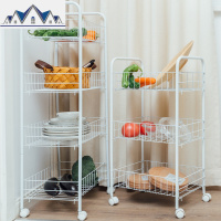 厨房置物架家用落地宿舍收纳整理多层移动带轮收纳阳台储物架 三维工匠