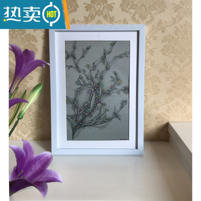 敬平创意相框挂墙7 8 10摆台16 18 20 24寸8开4K海报装裱画框A3a4 白色 A4挂式(可放21*29.7