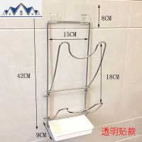 免打孔不锈钢锅盖架304壁挂式 厨房收纳置物架放锅盖架子砧板挂架 三维工匠