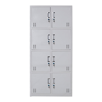 豪利特收纳柜财务档案柜资料柜加厚文件柜办公室带锁铁皮柜八门更衣柜