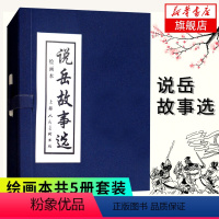 [正版]说岳故事选 共5册套装 绘画本连环图画连环画 讲述北宋末年金兵南进侵原 中国古典文学小说