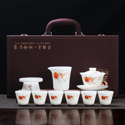 MULTIPOTENT整套茶具精装伴手礼盒 白瓷套组羊脂玉冰种功夫茶具套装