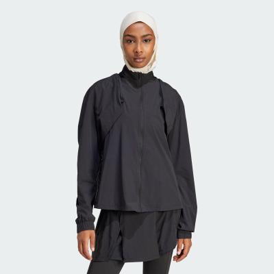 阿迪达斯(adidas)adidas多功能可转换训练夹克环保材质高回收利用