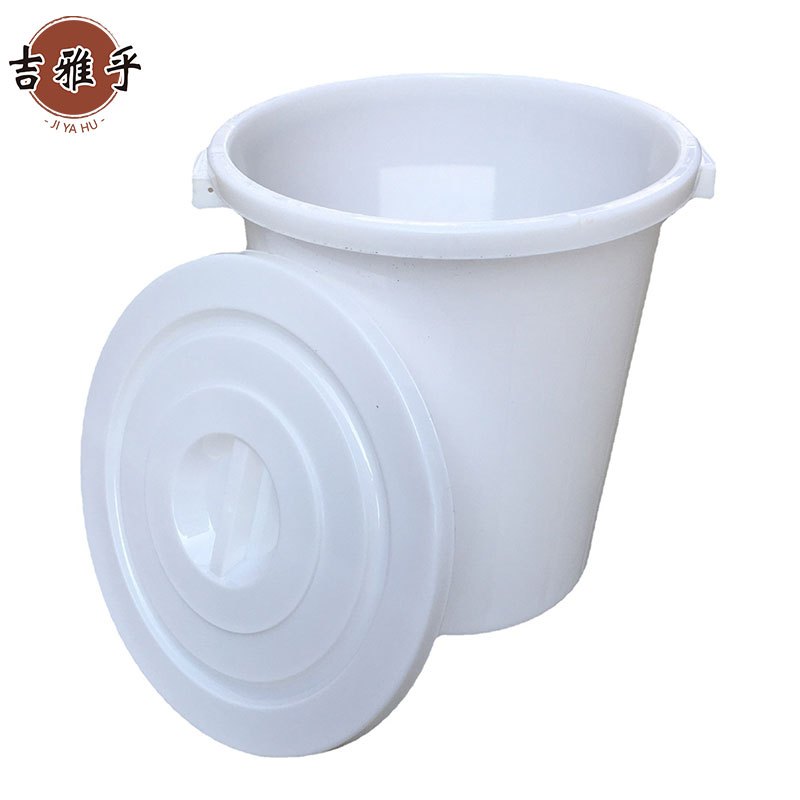 吉雅乎 圆形加厚塑料水桶 带盖食品级储水桶 160L带盖 /个