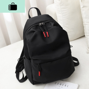 双肩包女士时尚潮流大学生书包女韩版高中大容量电脑包男旅行背包NEW LAKE [可放16寸电脑]黑色 【可放16寸电脑】黑色