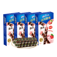 奥利奥可可脆卷红颜草莓口味50g*4 网红休闲食品零食小吃点心