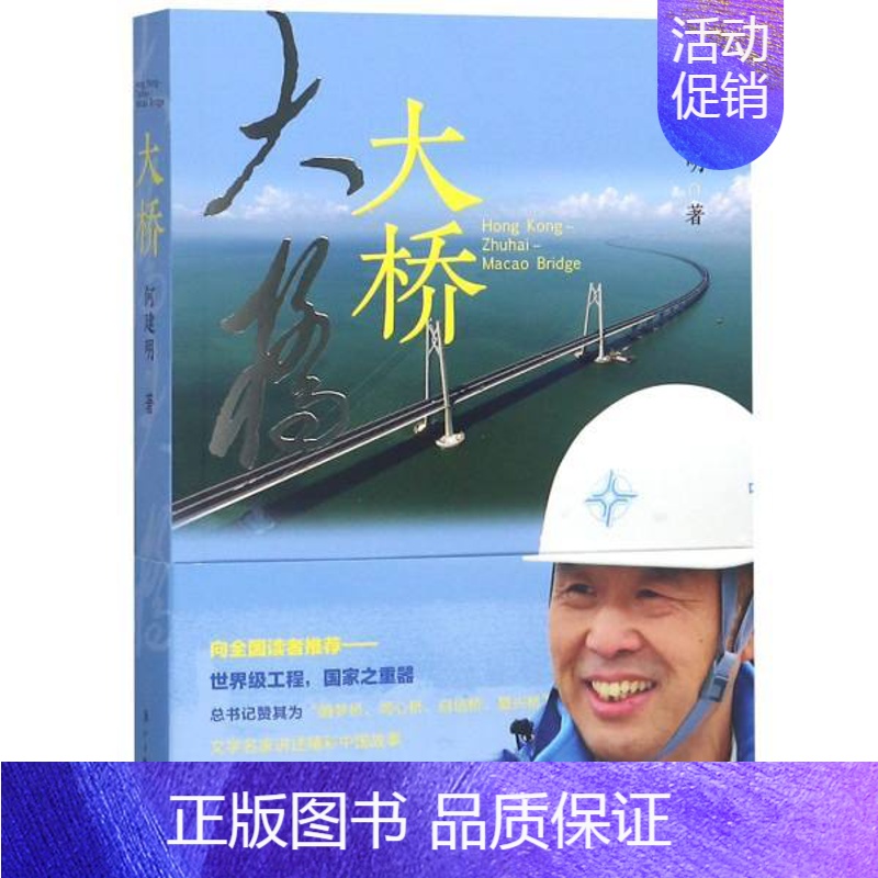 [正版]书店 大桥 何建明著非虚构写作走进港珠澳大桥以及创建它的中国工程师和工人们故事 中国现当代纪实文学图书籍 漓江出