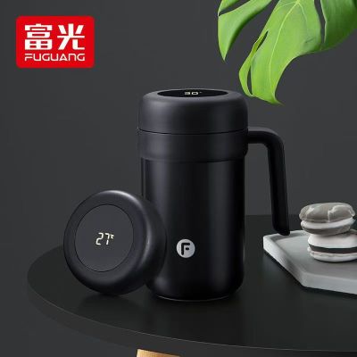 富光WFZ1189-580B智能保温杯男女士高档316不锈钢黑色580ml