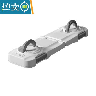 显彩抽屉扣防宝宝安全锁柜门冰箱柜子移门防开童锁婴儿童防护抽屉锁扣 灰白色[2只装]房门安全扣