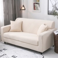 三人双人弹力全包萬能沙发套沙发套罩沙发垫通用全盖布艺 芥末黄 L码(测量长度190-230cm适用,一般用于三人位沙发)