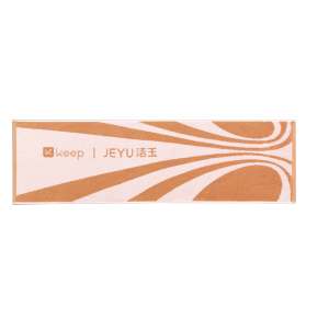 洁玉 KEEP联名款-自律随心7A级抗菌单条长绒棉运动巾盒装 J5905Y 心动粉