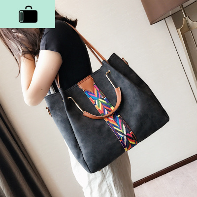 大包包女2020新款潮单肩女百搭大容量手提仙女斜跨学生上课子母包NEW LAKE女斜挎包