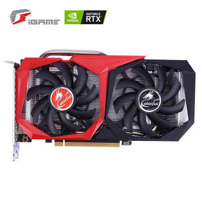 七彩虹ColorfulRTX2060战斧6G游戏显卡台电脑电竟游戏显卡光追显卡GDDR6台式电脑主机吃鸡设计游戏显卡