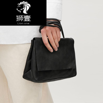 狮壹（Lionone）cos真皮女包手拿包小方包ins单肩包新款春款