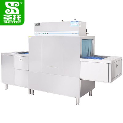 圣托(Shentop长龙式洗碗机 商用食堂隧道式清洗机 履带式洗碟机 DEE02