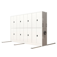 洛泰远 电动密集架移动档案柜钢制轨道密集柜 一列4组