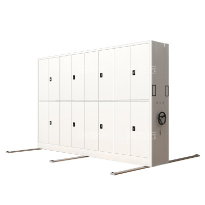 洛泰远 电动密集架移动档案柜钢制轨道密集柜 一列4组