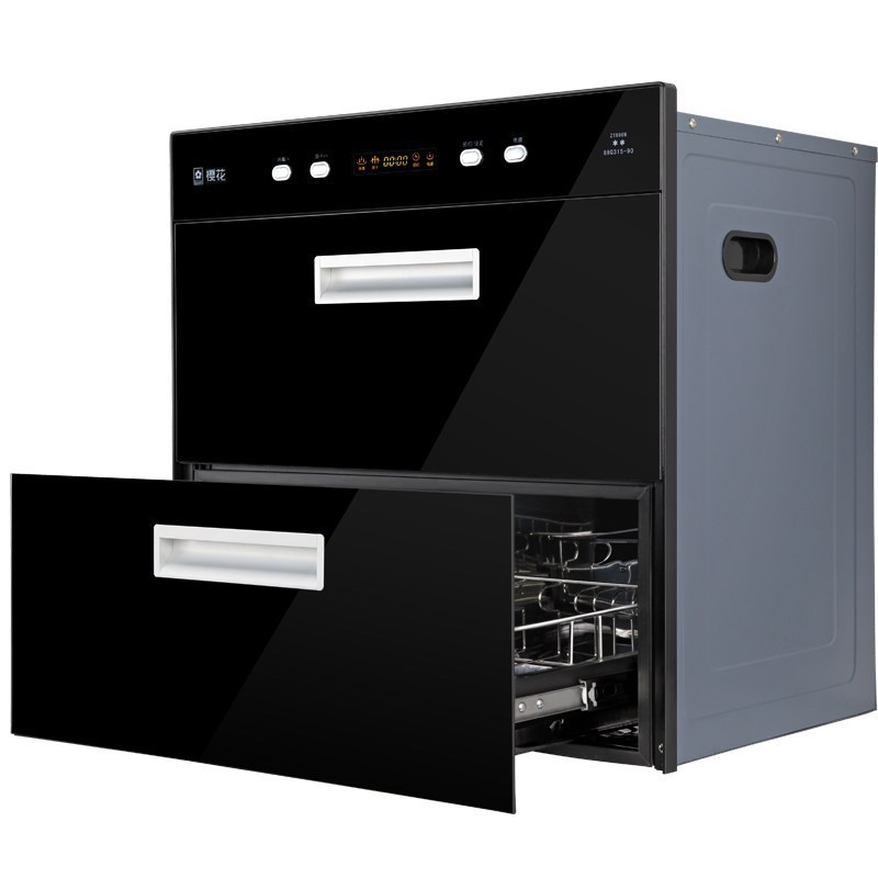 > 樱花(sakura)二星级嵌入式高温消毒柜ztd90b 90l 臭氧 紫外线双重