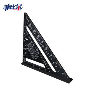 菲比尔透明刻度三角板工程测绘角度测量家装手工实用工具