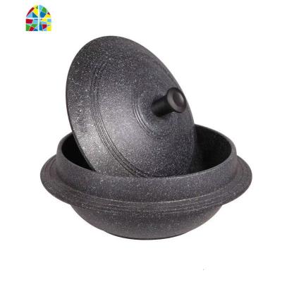 不粘汤锅炖锅拌饭锅明火电磁炉两用 FENGHOU 深灰色20CM汤锅-两用