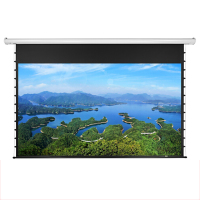 经科JK投影幕布S1-MK3/S1-MKIII 100寸16:9白塑拉绳电动幕布