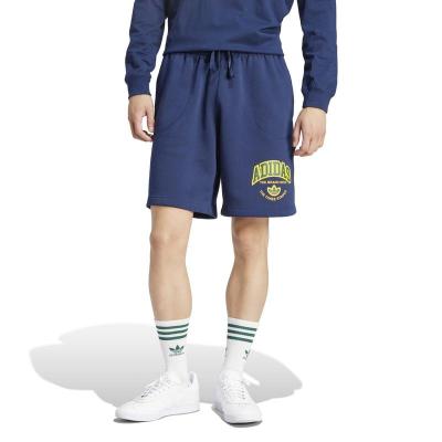 Adidas阿迪达斯男款运动舒适聚酯拼接弹力抽绳休闲运动短裤