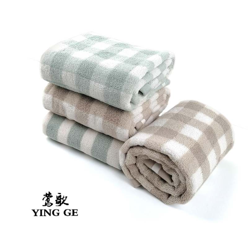 莺歌 彩格毛巾 75*35 (颜色随机)条