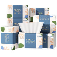 织梦 抽取式纸面巾5层80抽每包原生木浆抽纸实惠装餐巾纸家庭装纸抽卫生纸家用母婴可用 8包装