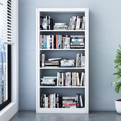 域赢钢制书架学校图书馆书店书籍室阅览室单面书架资料架一列一组五层