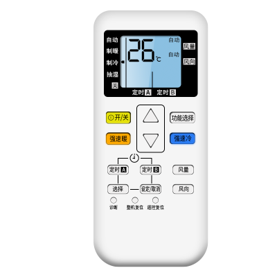 适用Panasonic松下空调遥控器通用款National乐声万能KFR-35GW壁挂式中央变频挂柜机多功能遥控板