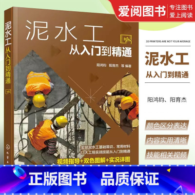 [正版]泥水工从入门到精通 阳鸿钧 泥水工砌筑工浇捣工防水工培训用书 大专院校相关专业的辅导用书