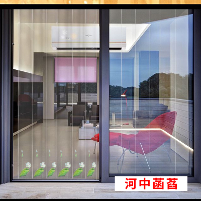 空调帘闪电客软帘塑料pvc透明帘挡风防尘隔断冷库防冻隔热保温河中菡萏1.4mm宽1.35*高2.2米/9片