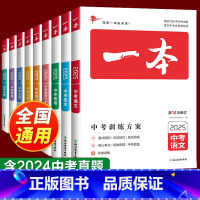 [全套9册]语数英史政物化地生 初中通用 [正版]2025 一本中考训练方案中考总复习资料真题卷全套必刷题四轮复习语文数