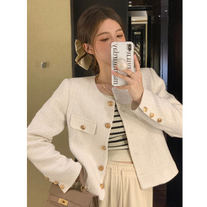 短款小香风外套女秋冬新款法式高级感炸街气质百搭上衣女装潮