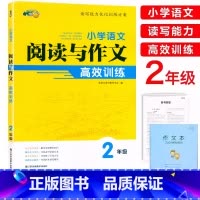 阅读与作文 小学二年级 [正版]2024小桔豆小学语文阅读与作文高效训练2二年级上下册通用人教版语文读写能力优化训练阅读