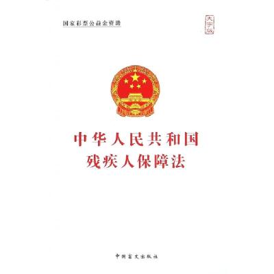 正版新书]中华人民共和国残疾人保障法(大字版)中国盲文出版社97