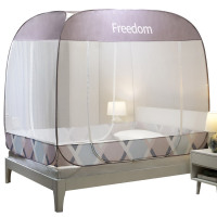 美帮汇蚊帐家用 免安装1.5m床1.8m蒙古包2米新款1.2防摔儿童可折叠