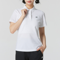 Skechers斯凯奇女子新款简约运动翻领POLO衫针织短袖T恤P223W063-0019 ZP