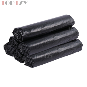toptzy TZ4060402 平口垃圾袋50*60黑色垃圾袋100只