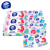 维达(Vinda)手帕纸奇思多巴胺系列纸手帕3层8片10包纸巾随身装便携式面巾纸小包装
