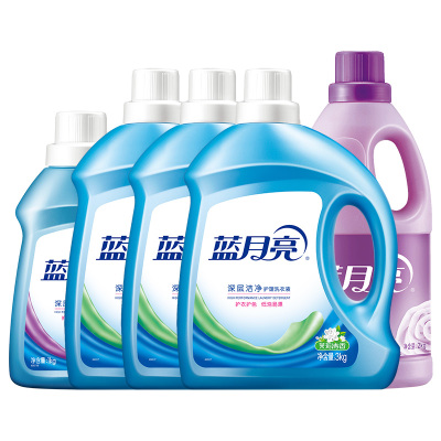 蓝月亮衣护套装(洁净洗衣液3kg*3+1kg*1+柔顺剂2kg)12kg/套