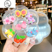 JiMi超萌卡通可爱无耳洞耳夹儿童女童耳环防痛耳钉耳环公主女孩耳饰